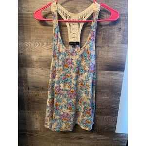 Tank with crochet back